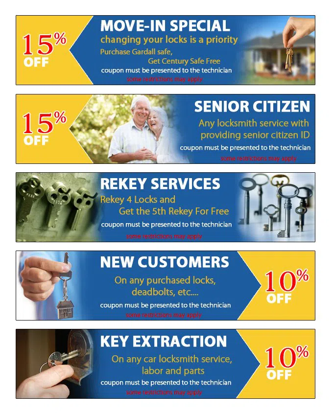 Anchor Lock & Key Store, Inc, Dublin, OH 614-269-5046 - coupon23-set-five